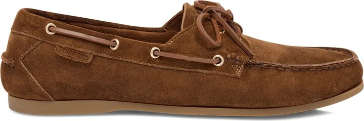 Tom Ford Nubuck Leather Boat Shoes