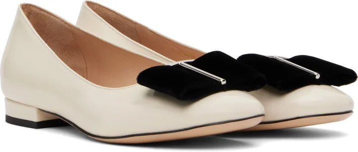 TOM FORD Off-White Audrey Ballerina Flats - Image 4