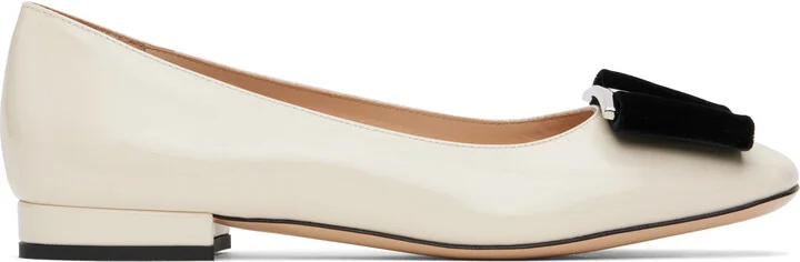 TOM FORD Off-White Audrey Ballerina Flats