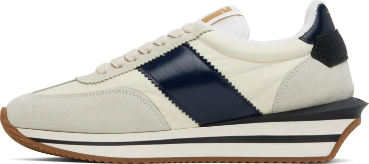 TOM FORD Off-White James Sneakers - Image 3