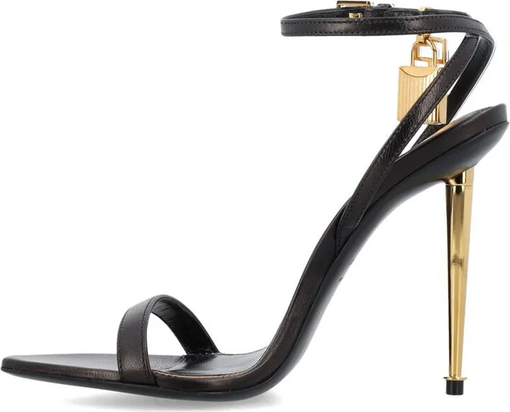 Tom Ford Padlock Pointy Naked Sandal - Image 3