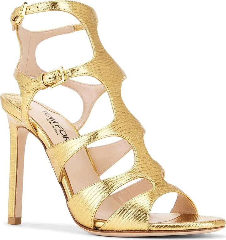 TOM FORD Paradis 105 Sandal in Metallic Bronze - Image 2