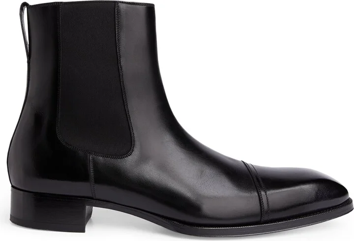 Tom Ford Patent Leather Chelsea Boots - Image 3