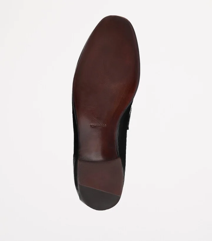 Tom Ford Patent Leather Eel Print Gigi Loafers - Image 4