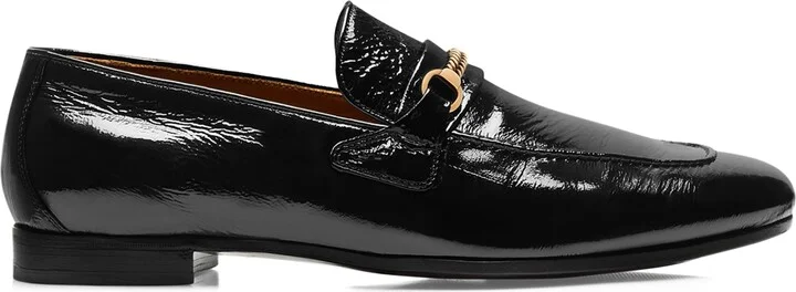 Tom Ford Patent Leather Eel Print Gigi Loafers