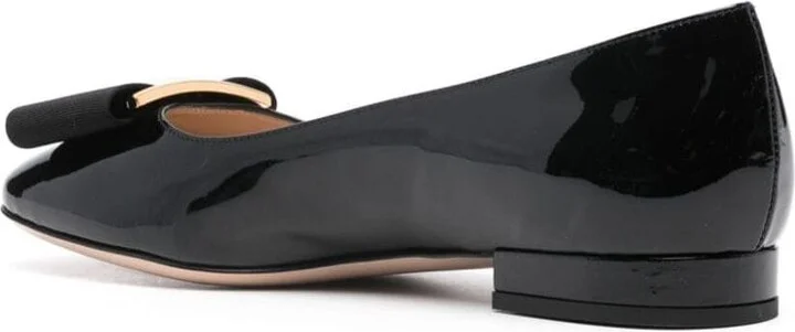 Tom Ford Patent Leather + Gros Grain Ballerina Shoes - Image 4