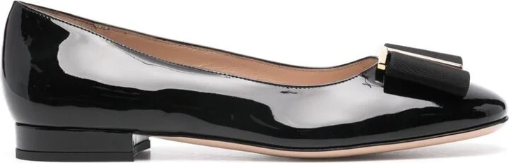 Tom Ford Patent Leather + Gros Grain Ballerina Shoes