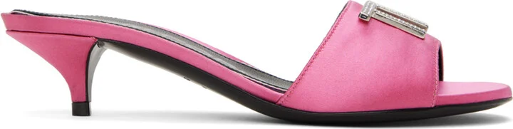 TOM FORD Pink Kitten Heeled Mules