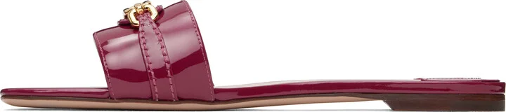 TOM FORD Pink Leather Flat Sandals - Image 3