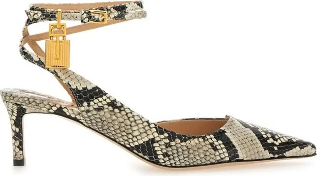 Tom Ford Printed Padlock Pumps