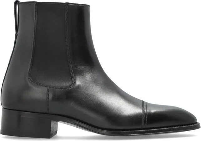 Tom Ford Stacked Heel Chelsea Boots