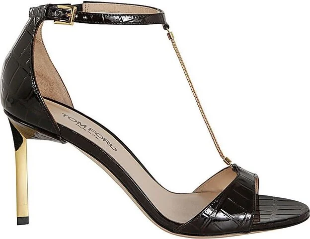 Tom Ford Stamped Embossed Emanuelle Sandals