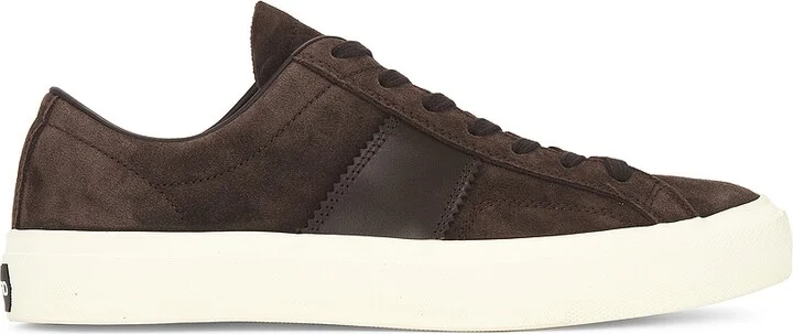 TOM FORD Suede Cambridge Sneaker in Brown