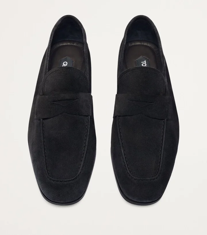 Tom Ford Suede Sean Penny Loafers - Image 2