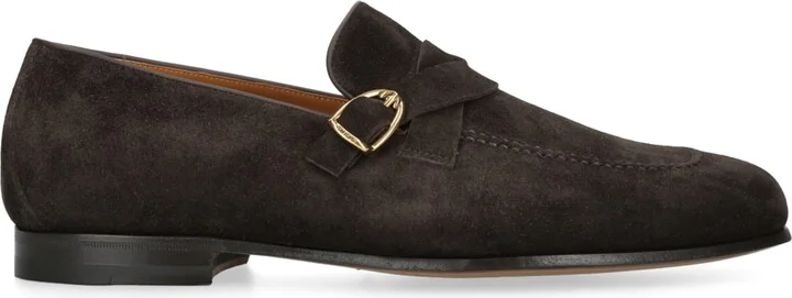 Tom Ford Suede Side Buckle Loafers