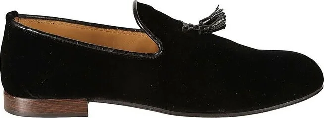 Tom Ford Tassel-Detail Almond-Toe Velvet Loafers