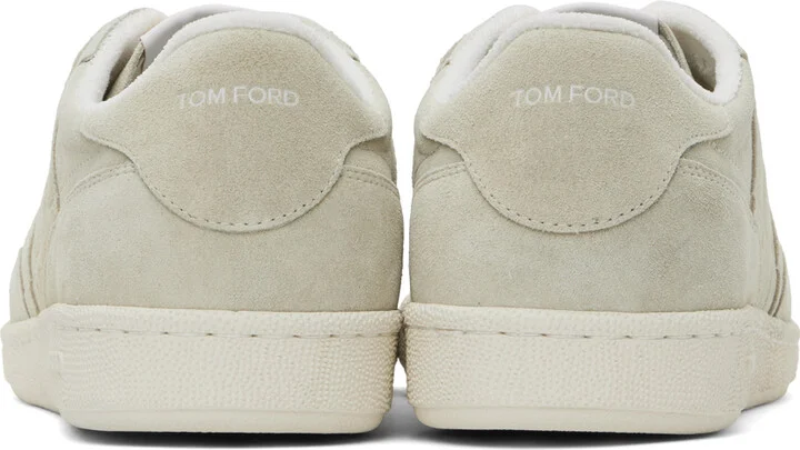 TOM FORD Taupe Suede Jake Sneakers - Image 2