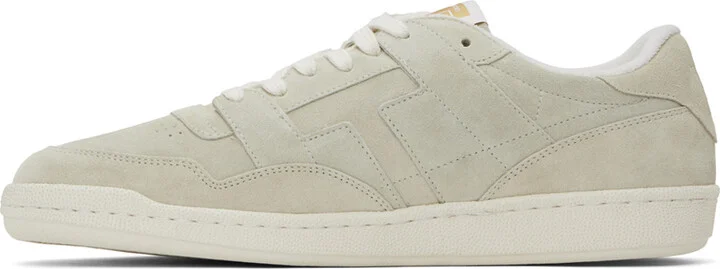 TOM FORD Taupe Suede Jake Sneakers - Image 3