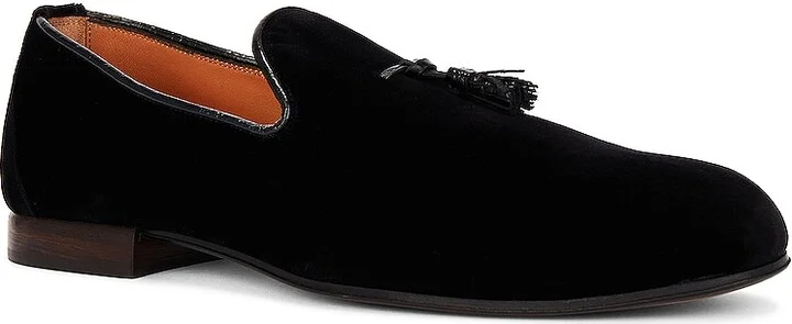 TOM FORD Velvet Loafer in Black - Image 2