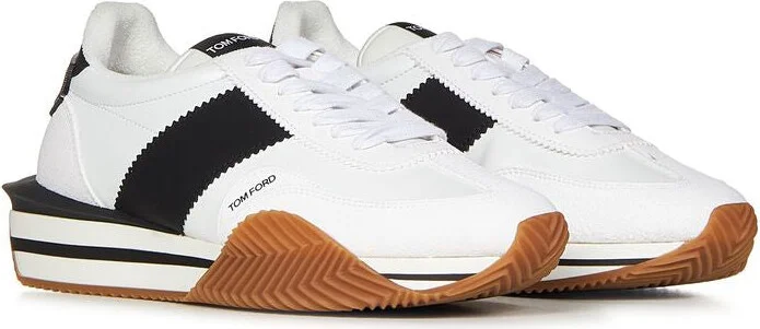 Tom Ford White Leather Sneakers