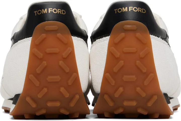 TOM FORD White Suede Mick Sneakers - Image 2