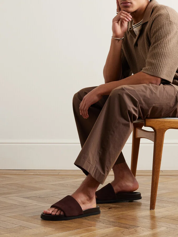 Tom Padded Suede Sandals - Image 2