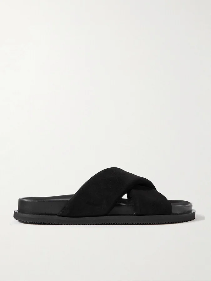 Tom Padded Suede Sandals