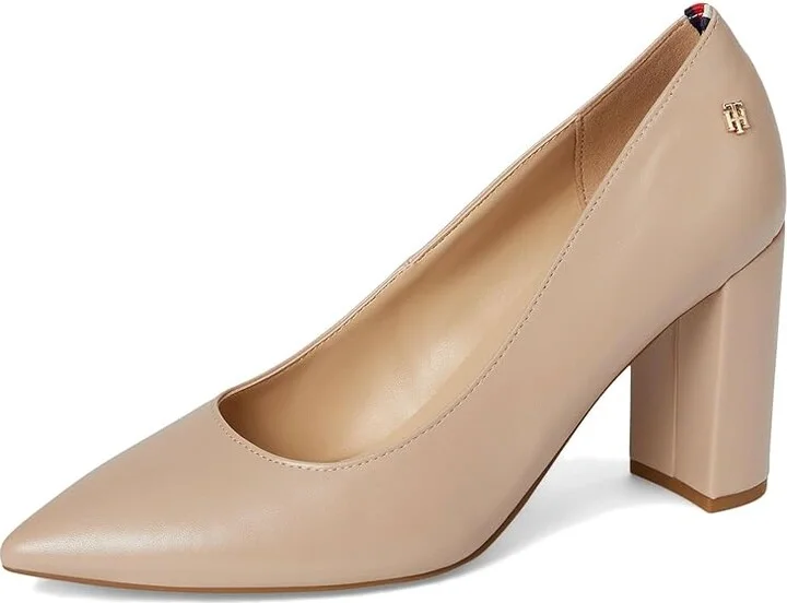 Tommy Hilfiger Abilene 3 High Women's Heels Light Natural : 8 M, Leather/Rubber - Image 5