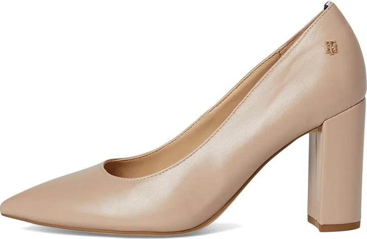 Tommy Hilfiger Abilene 3 High Women's Heels Light Natural : 8 M, Leather/Rubber - Image 6