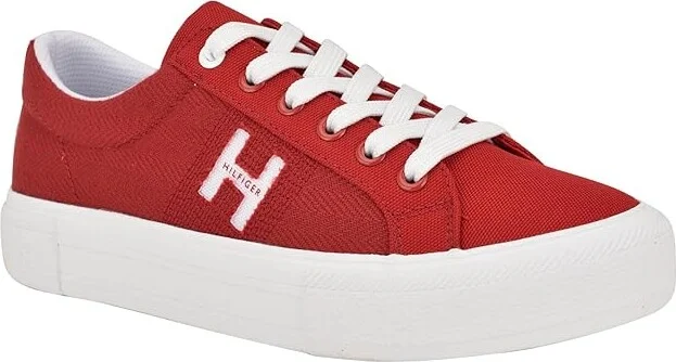 Tommy Hilfiger Aconia Women's Shoes Red : 5 M, Canvas - Image 5