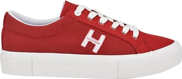 Tommy Hilfiger Aconia Women's Shoes Red : 5 M, Canvas - Image 6