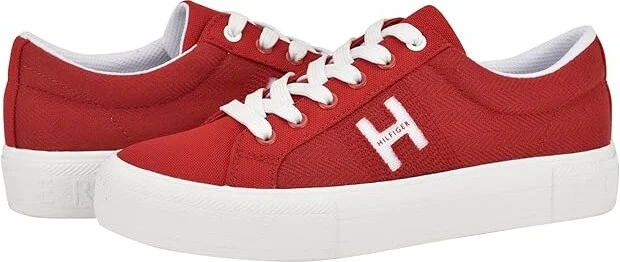 Tommy Hilfiger Aconia Women's Shoes Red : 5 M, Canvas