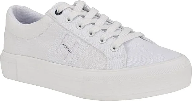 Tommy Hilfiger Aconia Women's Shoes White : 7 M, Canvas - Image 5