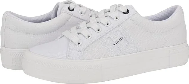 Tommy Hilfiger Aconia Women's Shoes White : 7 M, Canvas