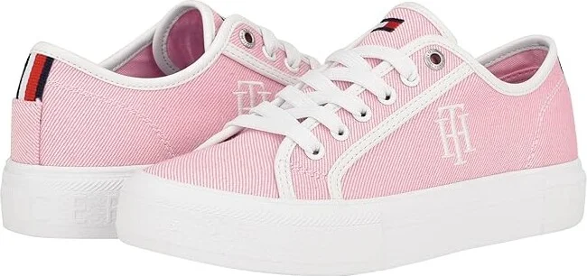 Tommy Hilfiger Alezya Women's Shoes Light Pink Stripe : 6 M, Leather