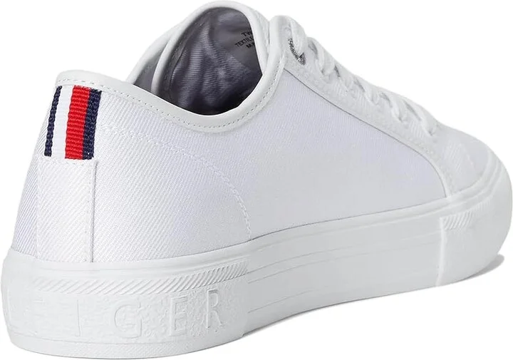 Tommy Hilfiger Alezya Women's Shoes White Stripe : 7.5 M, Leather - Image 4
