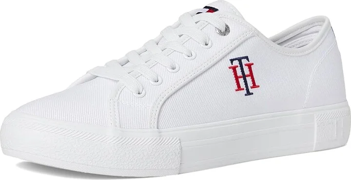 Tommy Hilfiger Alezya Women's Shoes White Stripe : 7.5 M, Leather - Image 5