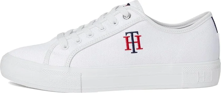 Tommy Hilfiger Alezya Women's Shoes White Stripe : 7.5 M, Leather - Image 6