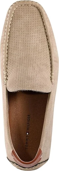Tommy Hilfiger Alvie Men's Lace Up Wing Tip Shoes Taupe Perf : 10 D - Medium, Synthetic - Image 2