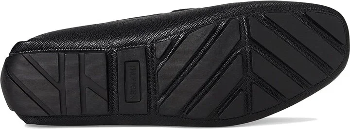 Tommy Hilfiger Attle Men's Shoes Black Saffiano Texture : 7.5 D - Medium, Leather/Rubber - Image 3