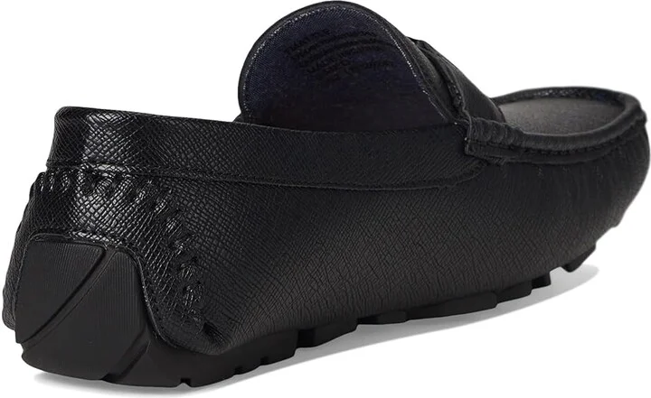 Tommy Hilfiger Attle Men's Shoes Black Saffiano Texture : 7.5 D - Medium, Leather/Rubber - Image 4