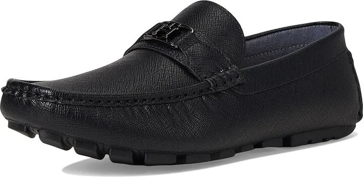 Tommy Hilfiger Attle Men's Shoes Black Saffiano Texture : 7.5 D - Medium, Leather/Rubber - Image 5