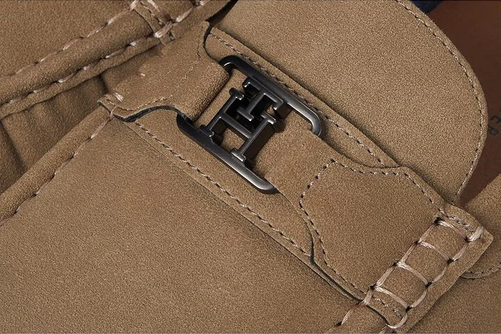 Tommy Hilfiger Attle Men's Shoes Taupe : 9 D - Medium, Leather/Rubber - Image 7