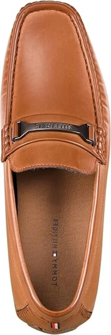 Tommy Hilfiger Axin Men's Lace Up Wing Tip Shoes Medium Brown Burnished : 7 M, Leather/Rubber - Image 2