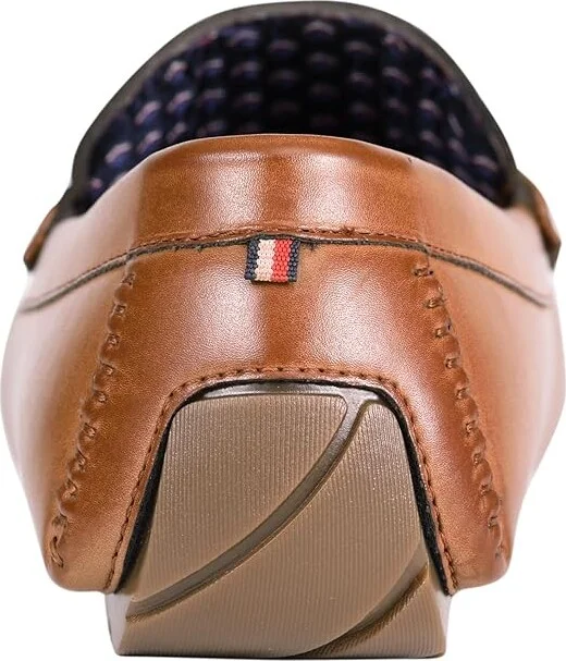 Tommy Hilfiger Axin Men's Lace Up Wing Tip Shoes Medium Brown Burnished : 7 M, Leather/Rubber - Image 4