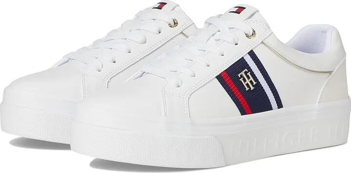 Tommy Hilfiger Badria Women's Shoes White : 7.5 M