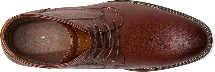 Tommy Hilfiger Bage Men's Boots Cognac Tumble : 8.5 M, Leather/Rubber - Image 2