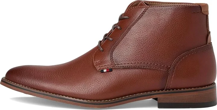 Tommy Hilfiger Bage Men's Boots Cognac Tumble : 8.5 M, Leather/Rubber - Image 6