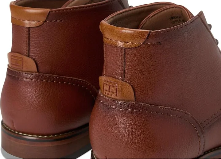 Tommy Hilfiger Bage Men's Boots Cognac Tumble : 8.5 M, Leather/Rubber - Image 7