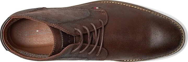Tommy Hilfiger Bage Men's Boots Dark Brown : 7.5 M, Leather/Rubber - Image 2